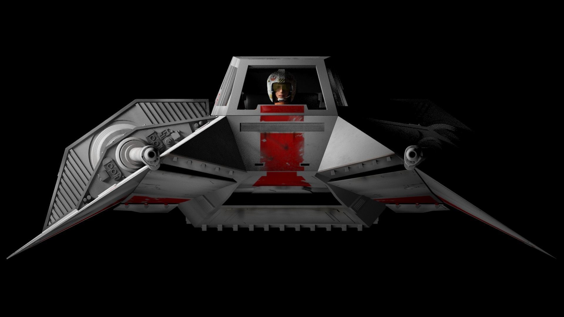 Star Wars Rebel Snowspeeder 3D model Free 3D model_6