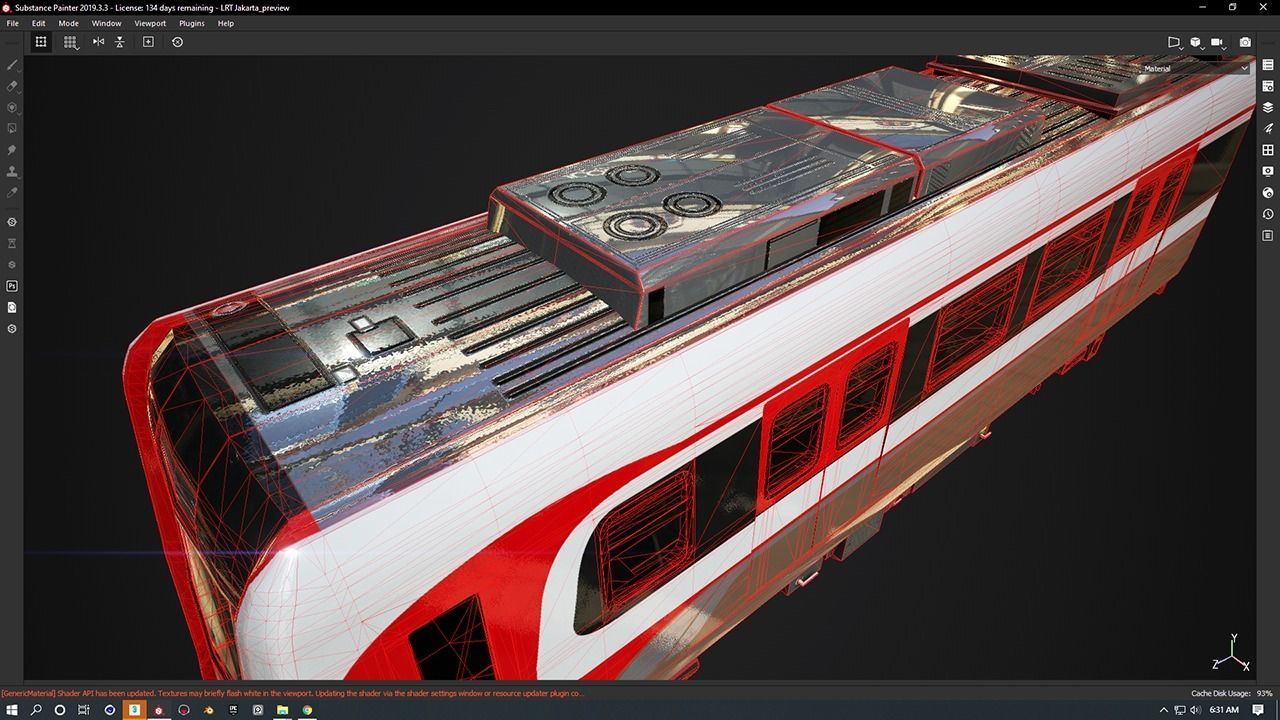 LRT Jakarta Velodrome Jakpro 3D Model AR VR Ready Low-poly 3D model_10