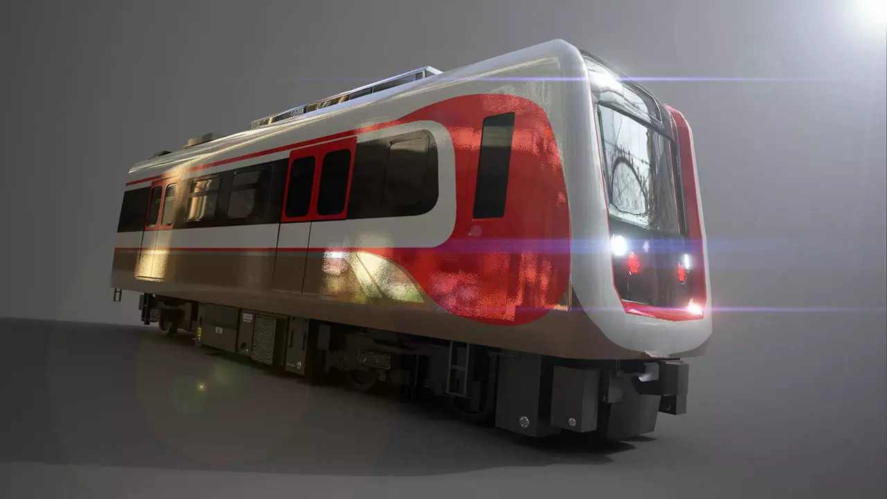 LRT Jakarta Velodrome Jakpro 3D Model AR VR Ready Low-poly 3D model_0