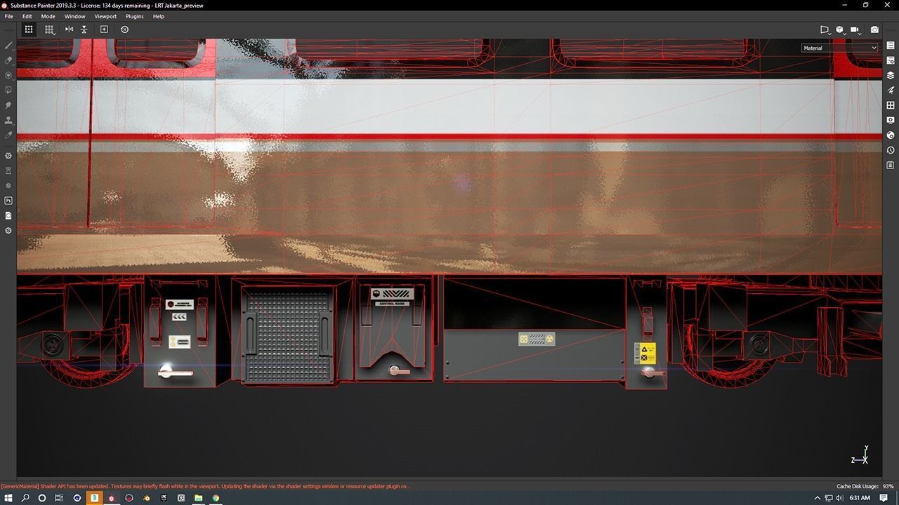 LRT Jakarta Velodrome Jakpro 3D Model AR VR Ready Low-poly 3D model_13