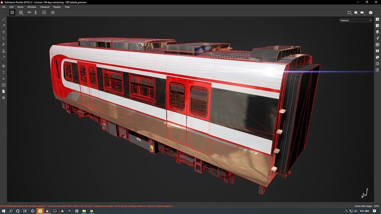 LRT Jakarta Velodrome Jakpro 3D Model AR VR Ready Low-poly 3D model_12