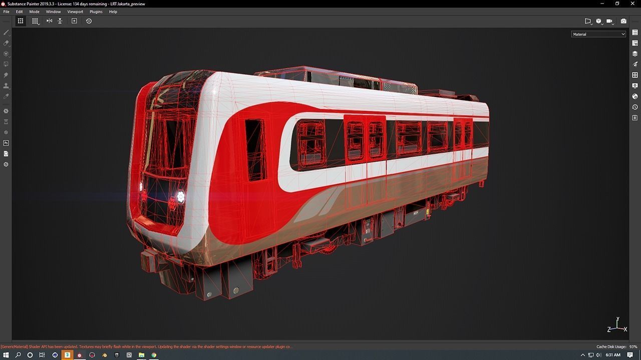 LRT Jakarta Velodrome Jakpro 3D Model AR VR Ready Low-poly 3D model_9