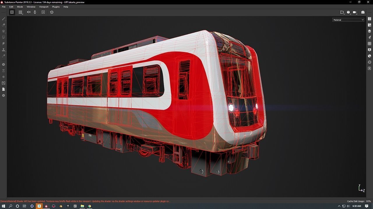 LRT Jakarta Velodrome Jakpro 3D Model AR VR Ready Low-poly 3D model_7