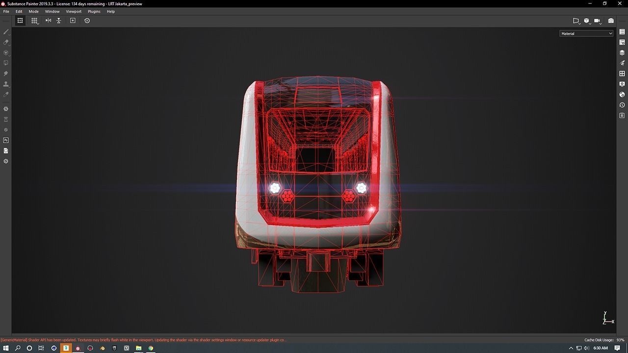 LRT Jakarta Velodrome Jakpro 3D Model AR VR Ready Low-poly 3D model_8