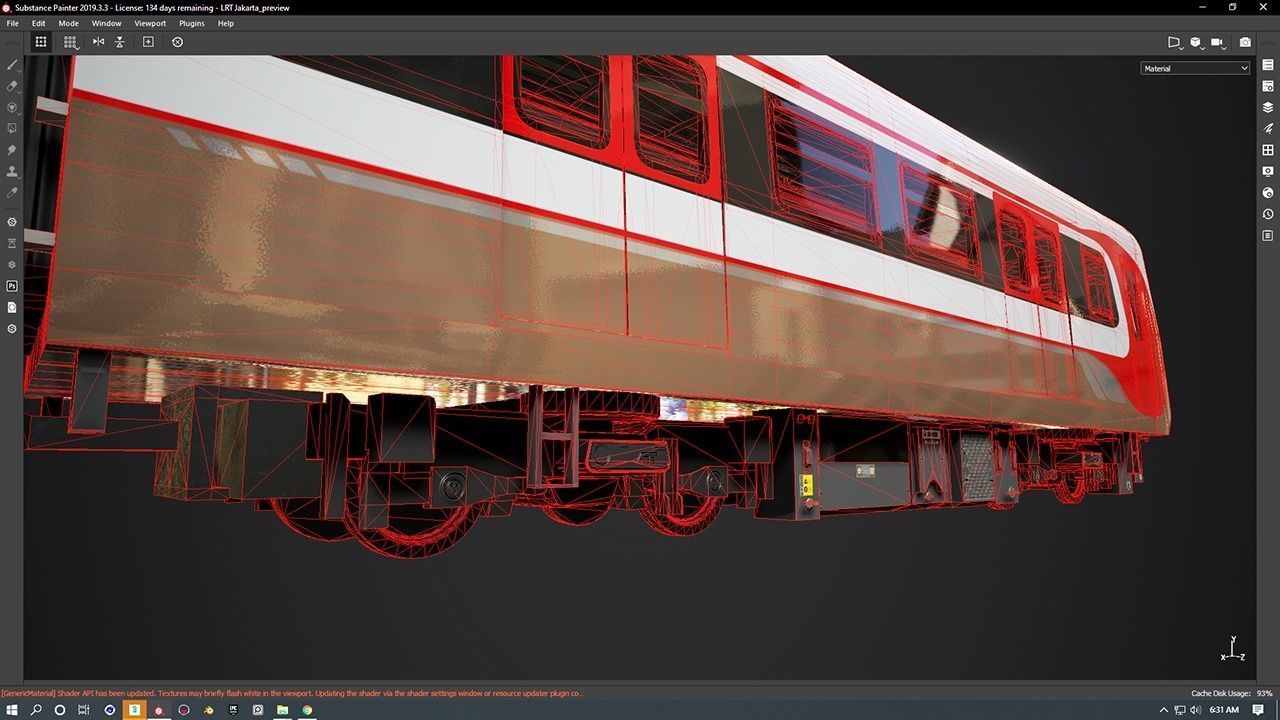 LRT Jakarta Velodrome Jakpro 3D Model AR VR Ready Low-poly 3D model_14