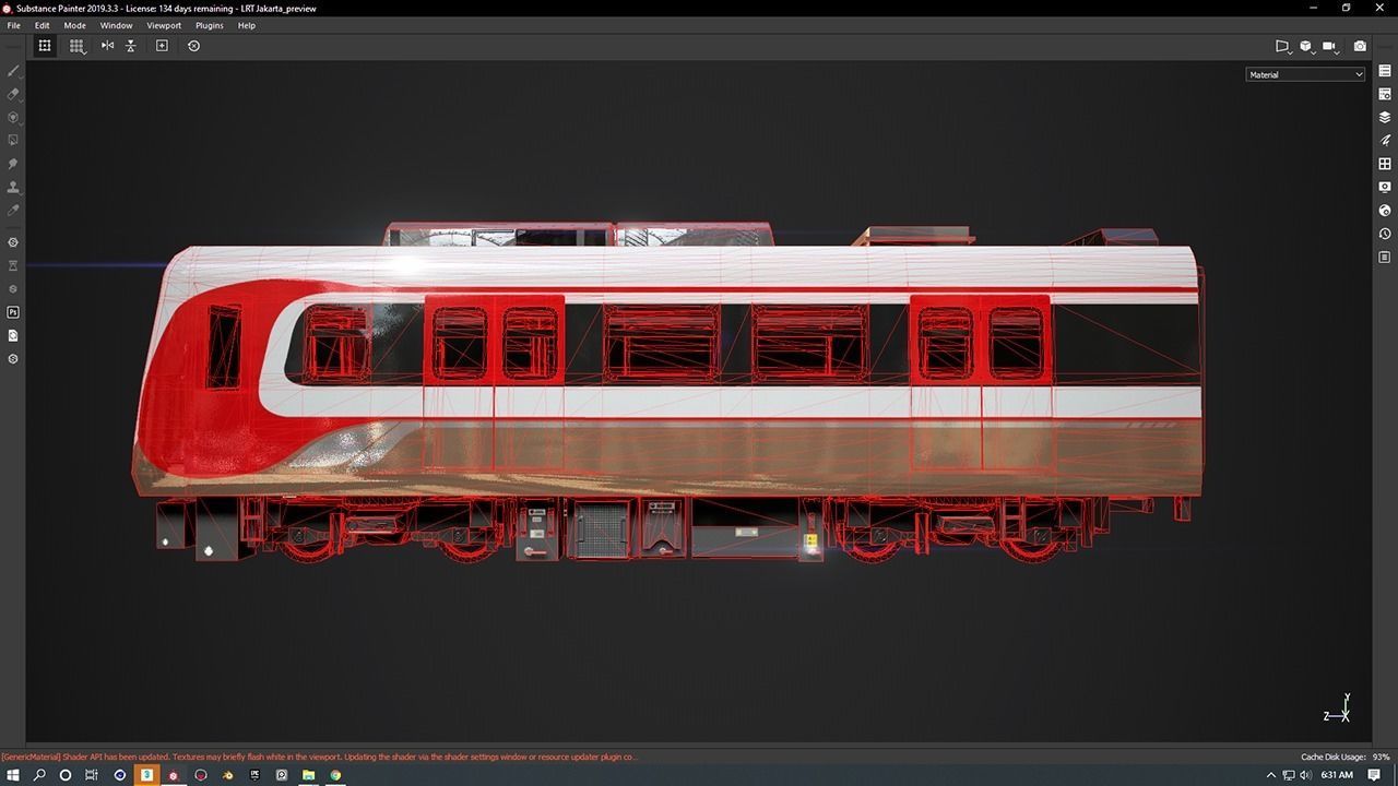 LRT Jakarta Velodrome Jakpro 3D Model AR VR Ready Low-poly 3D model_11