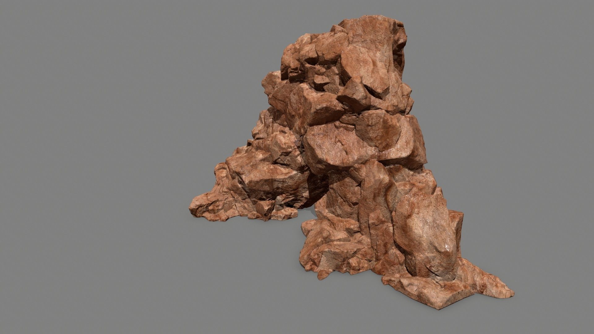 rocks rock Low-poly 3D model_19