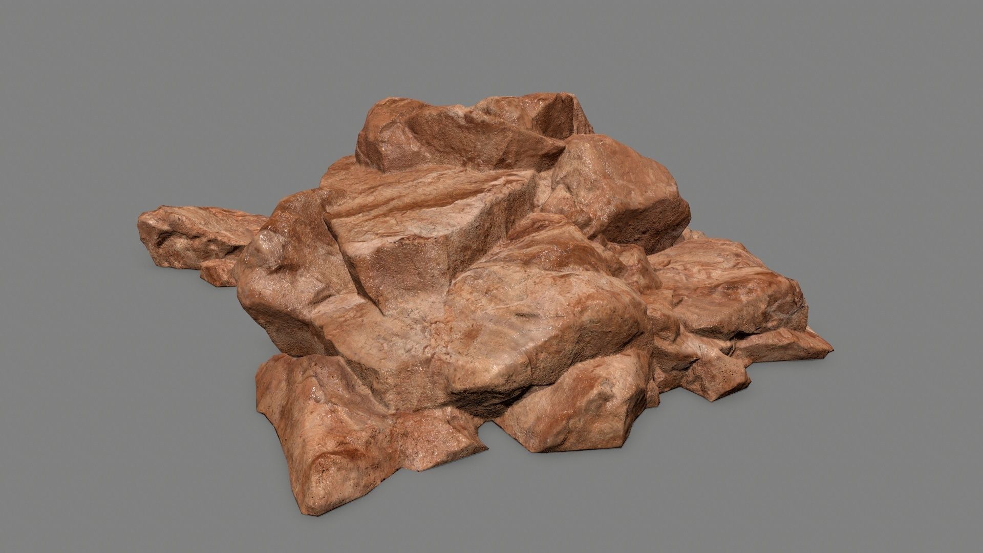 rocks rock Low-poly 3D model_23