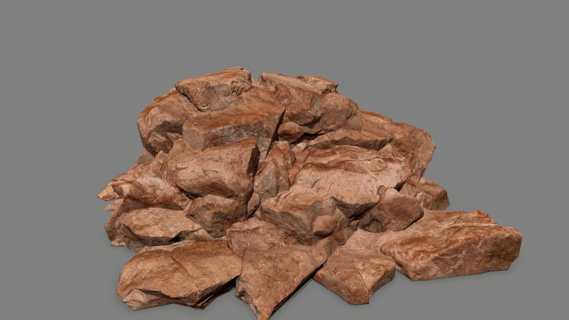 rocks rock Low-poly 3D model_28
