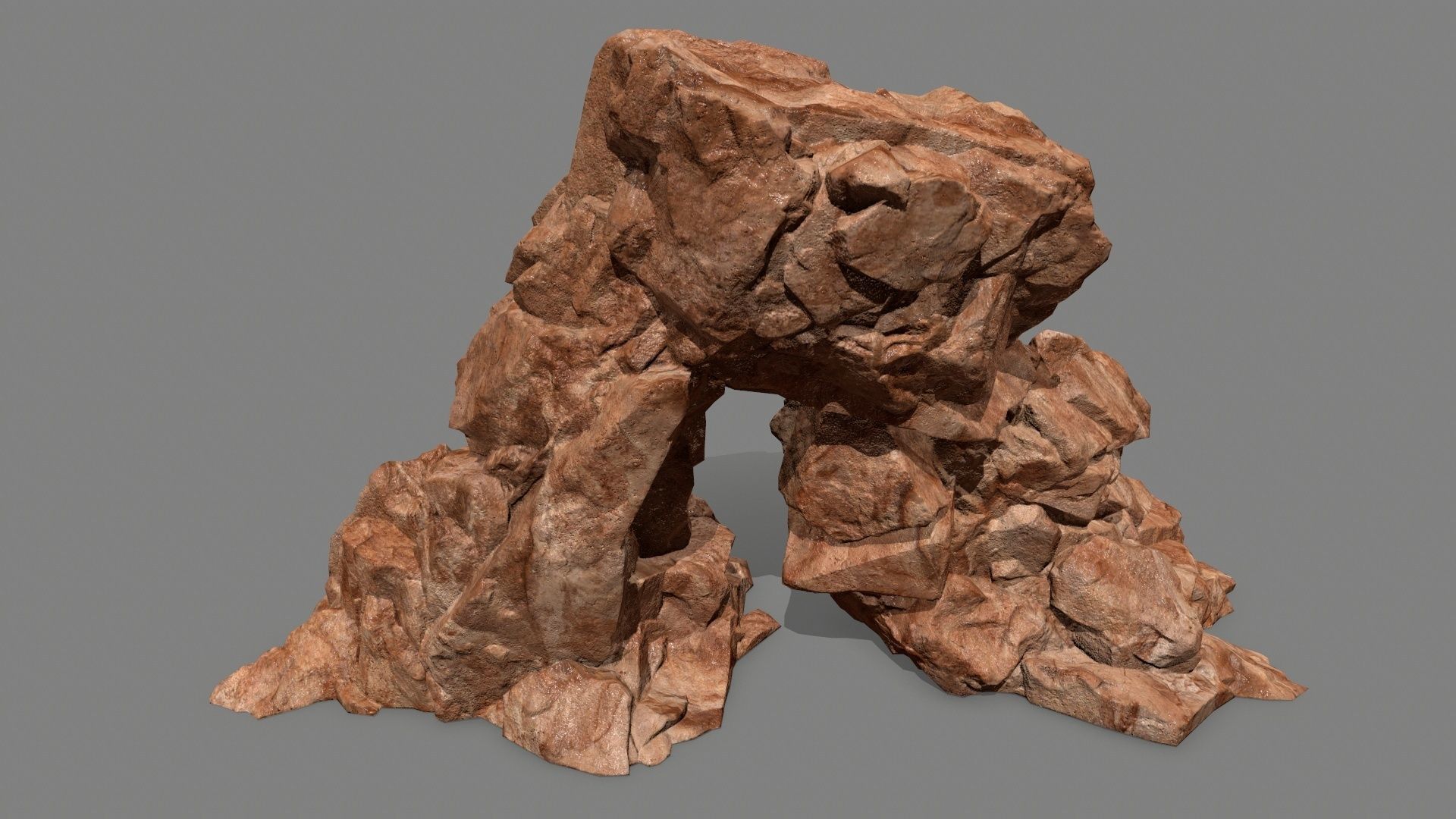 rocks rock Low-poly 3D model_17