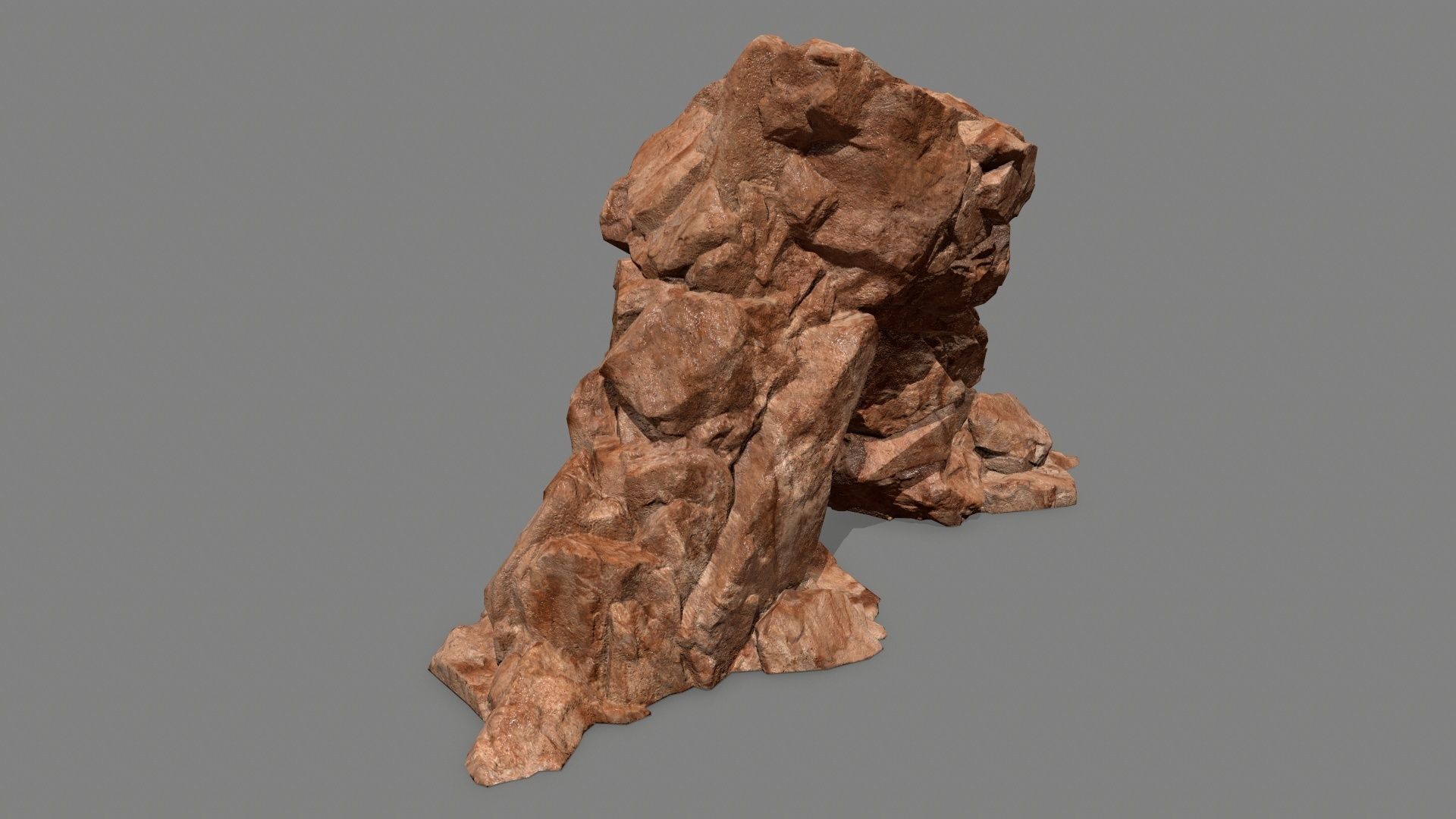 rocks rock Low-poly 3D model_18