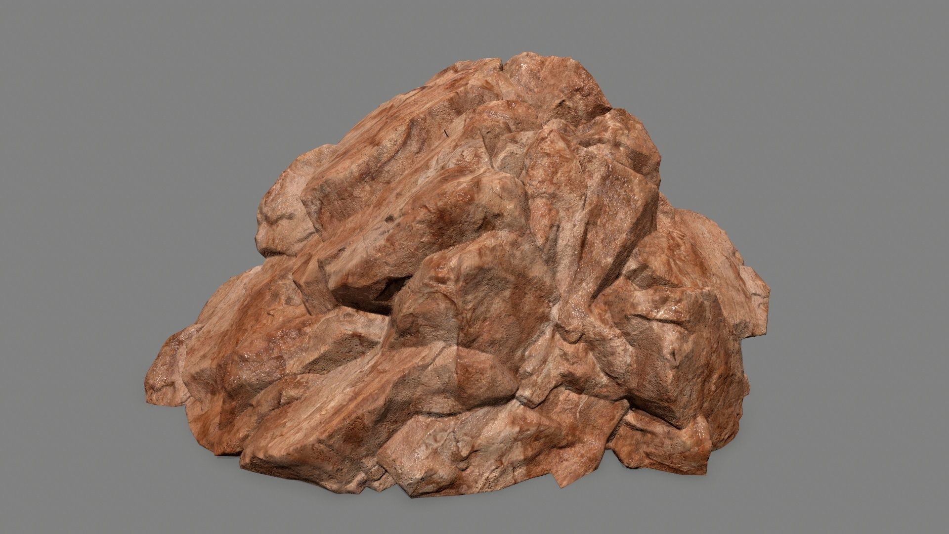 rocks rock Low-poly 3D model_11