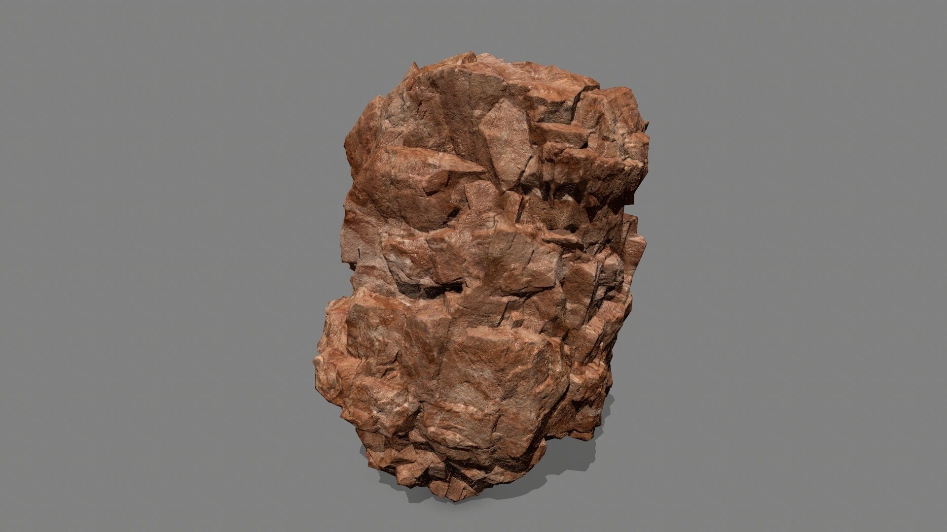 rocks rock Low-poly 3D model_29