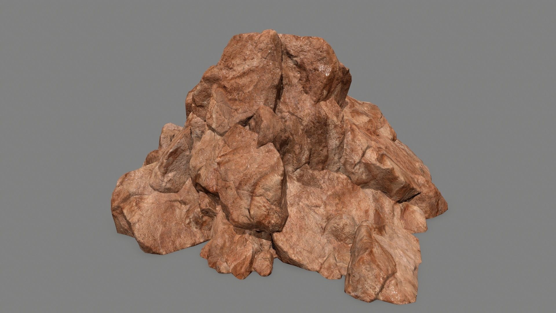 rocks rock Low-poly 3D model_13