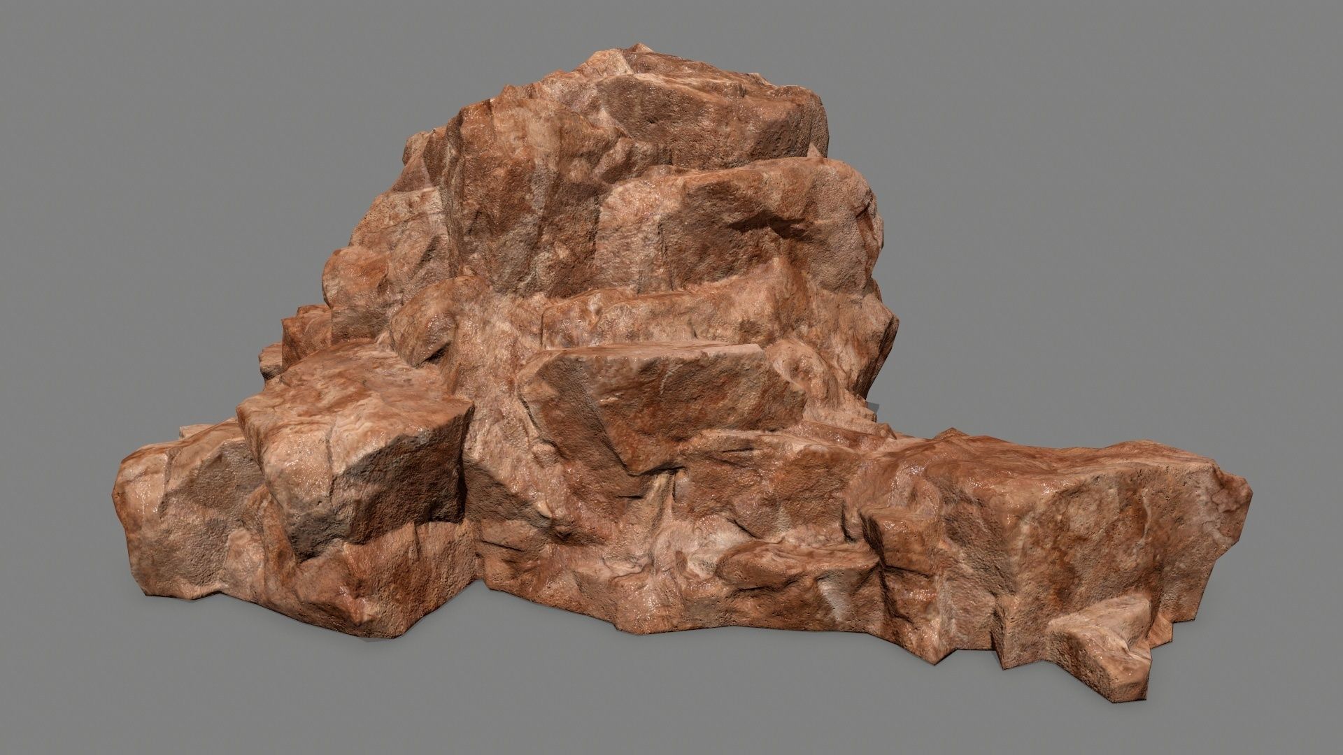 rocks rock Low-poly 3D model_39