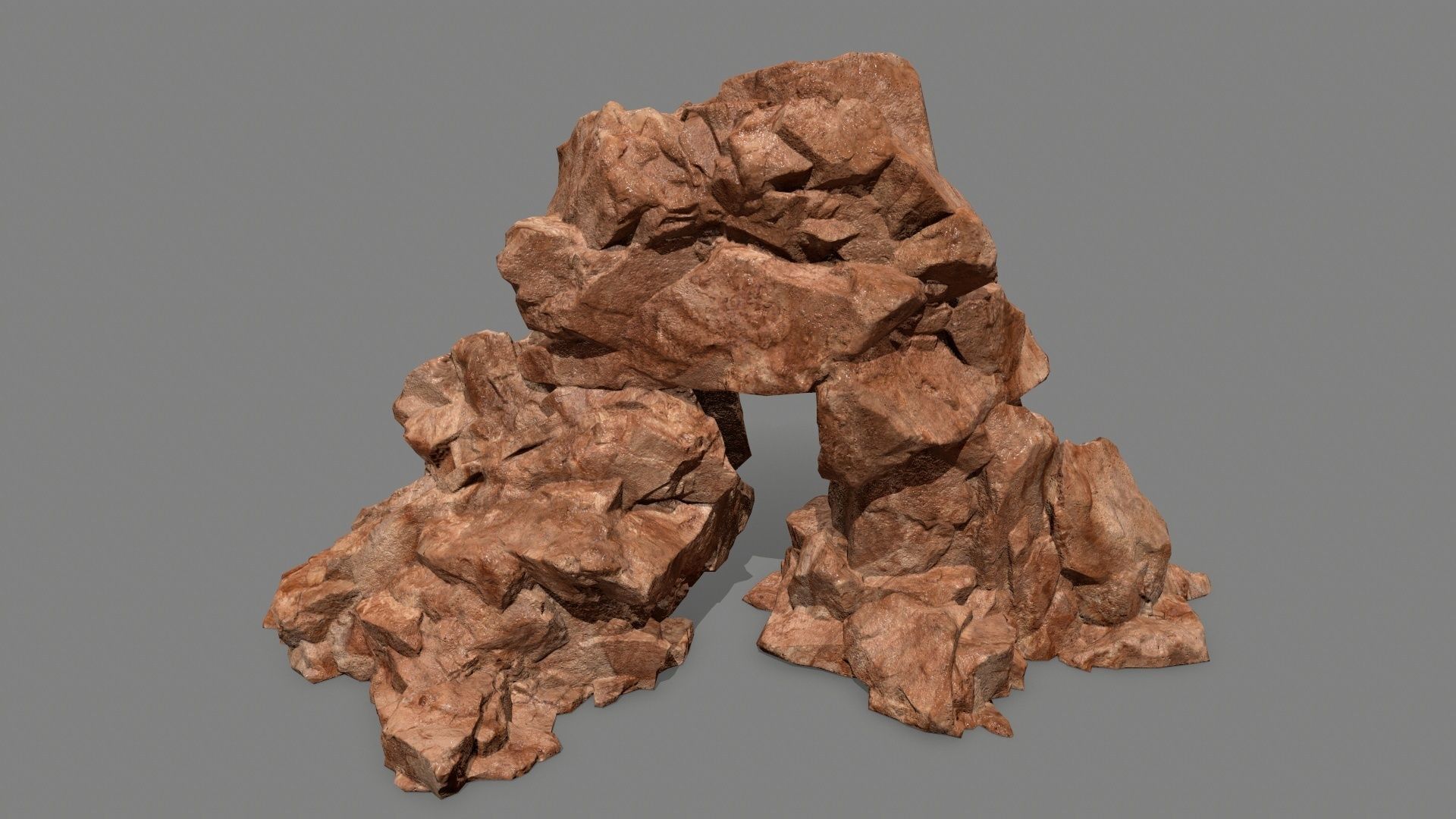 rocks rock Low-poly 3D model_20