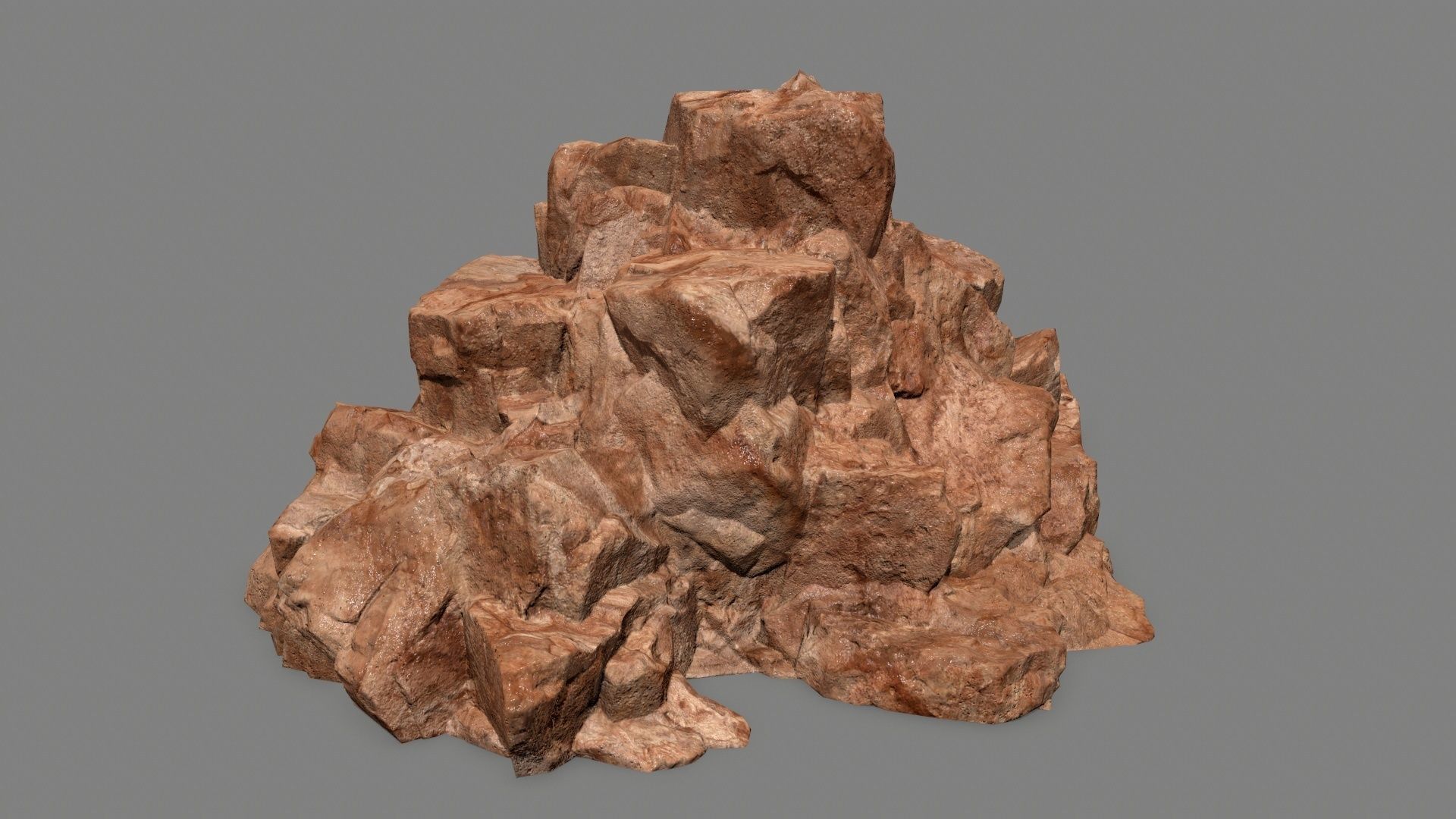 rocks rock Low-poly 3D model_37