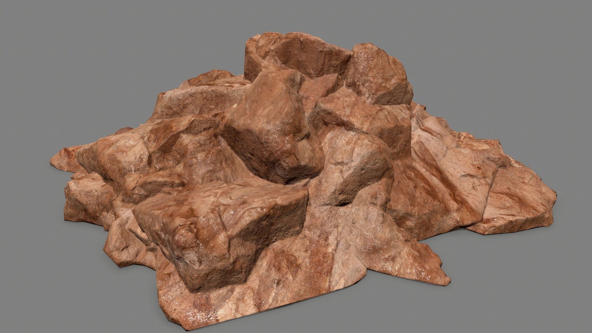 rocks rock Low-poly 3D model_24