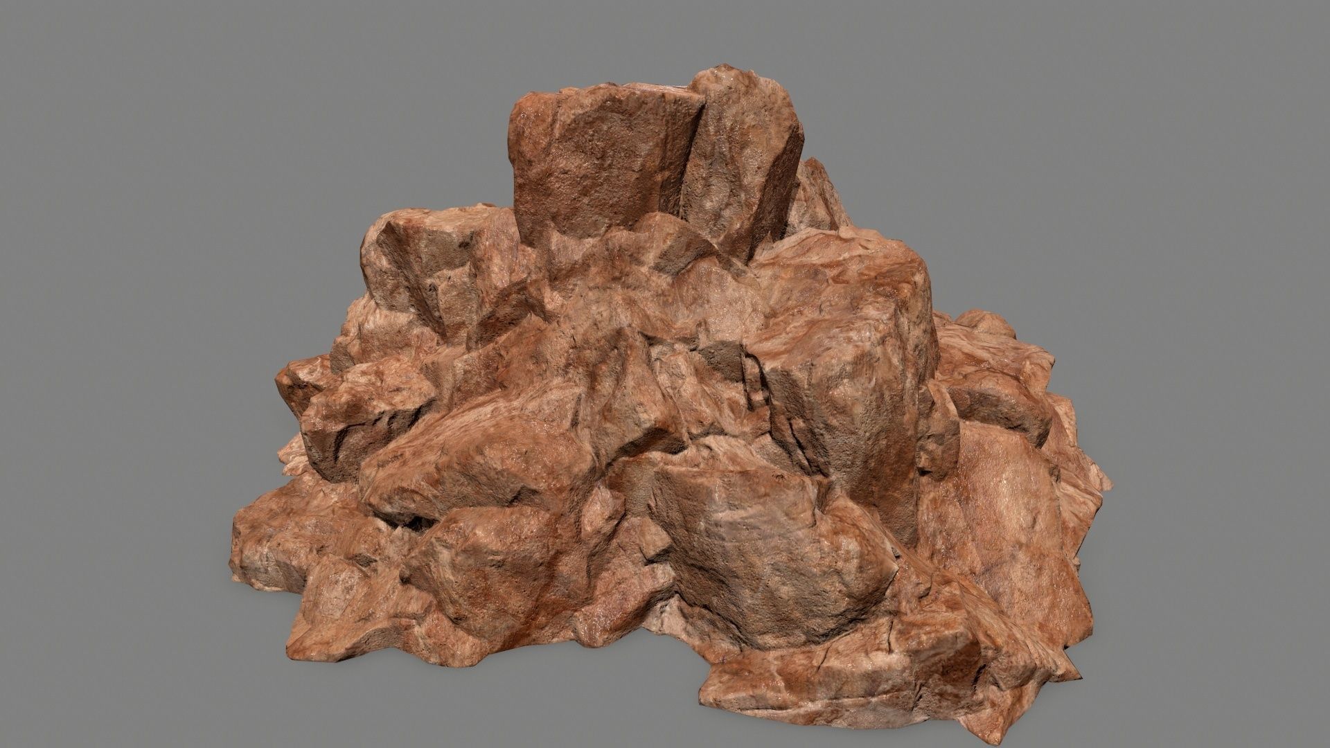 rocks rock Low-poly 3D model_38