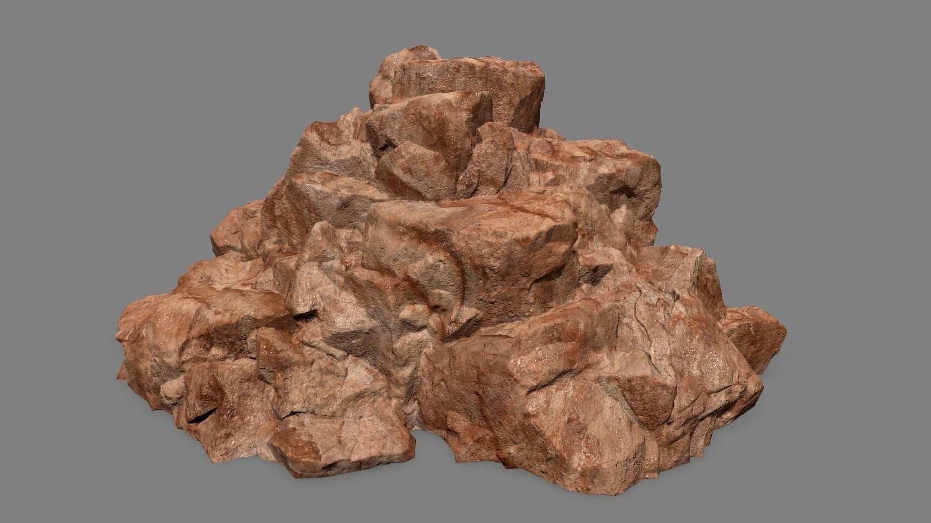 rocks rock Low-poly 3D model_36