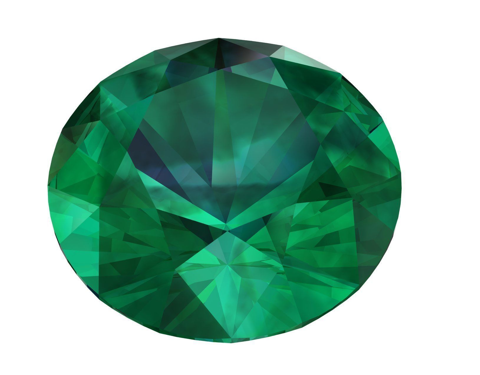 Emerald Gem Stones pack Low-poly 3D model_15