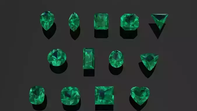 Emerald Gem Stones pack