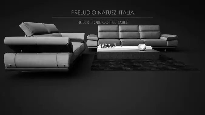 Sofa Set - Preludio Natuzzi Italia 08 3D model