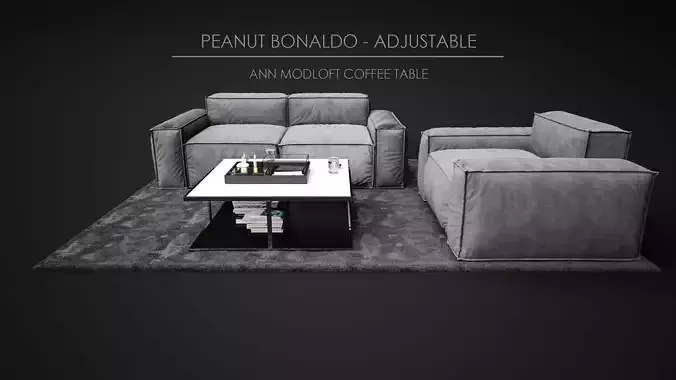 Sofa Set - The Peanut Bonaldo 09 3D model