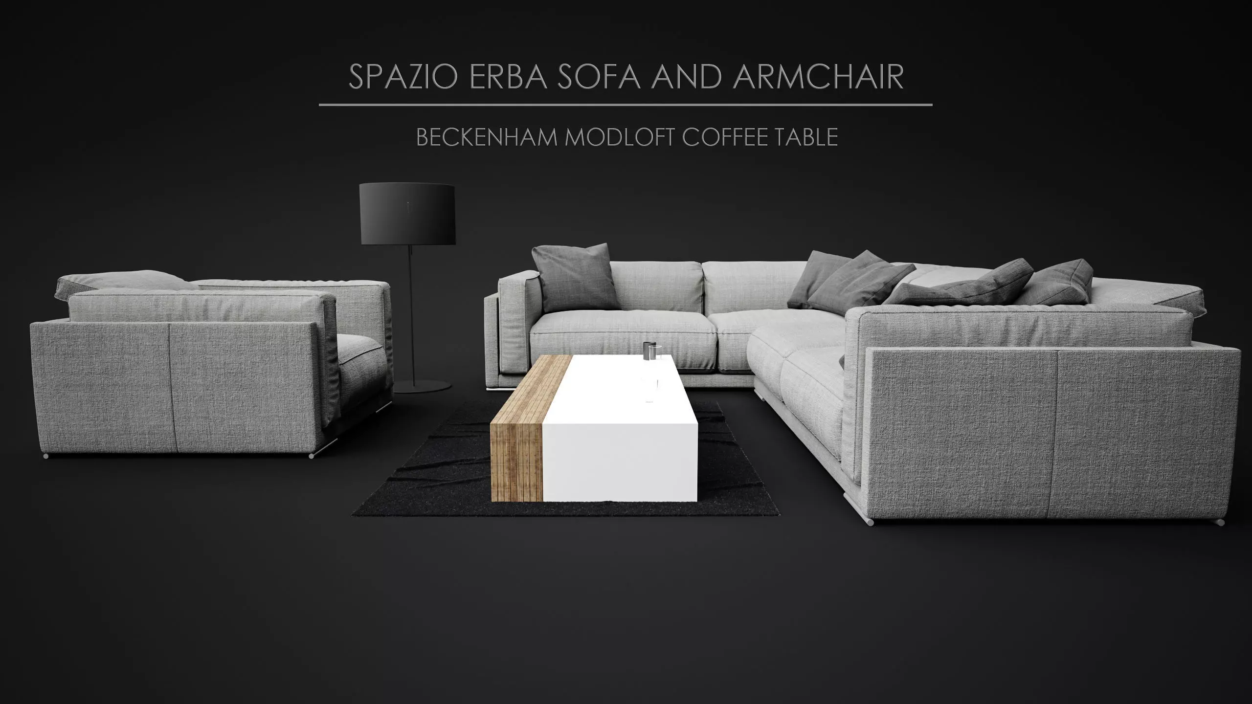 Sofa Set - Spazio Erba Sofa 10 3D model_0