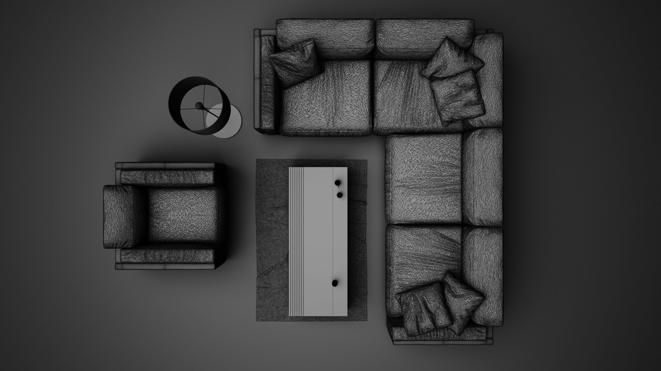 Sofa Set - Spazio Erba Sofa 10 3D model_8