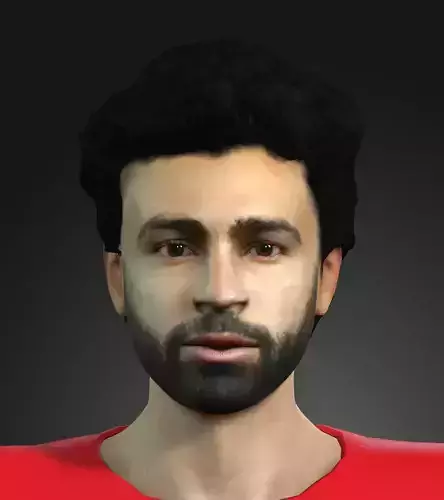 Mo Salah famous football player 3D design Ready for animation