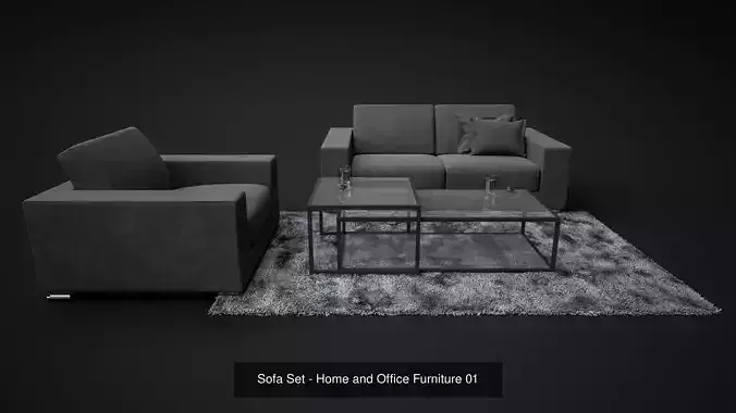 High Quality - Sofa Furniture  3D Model Collection