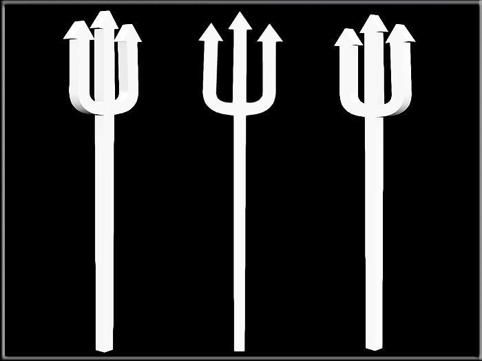 DEVIL FORK 02 Low-poly 3D model_1