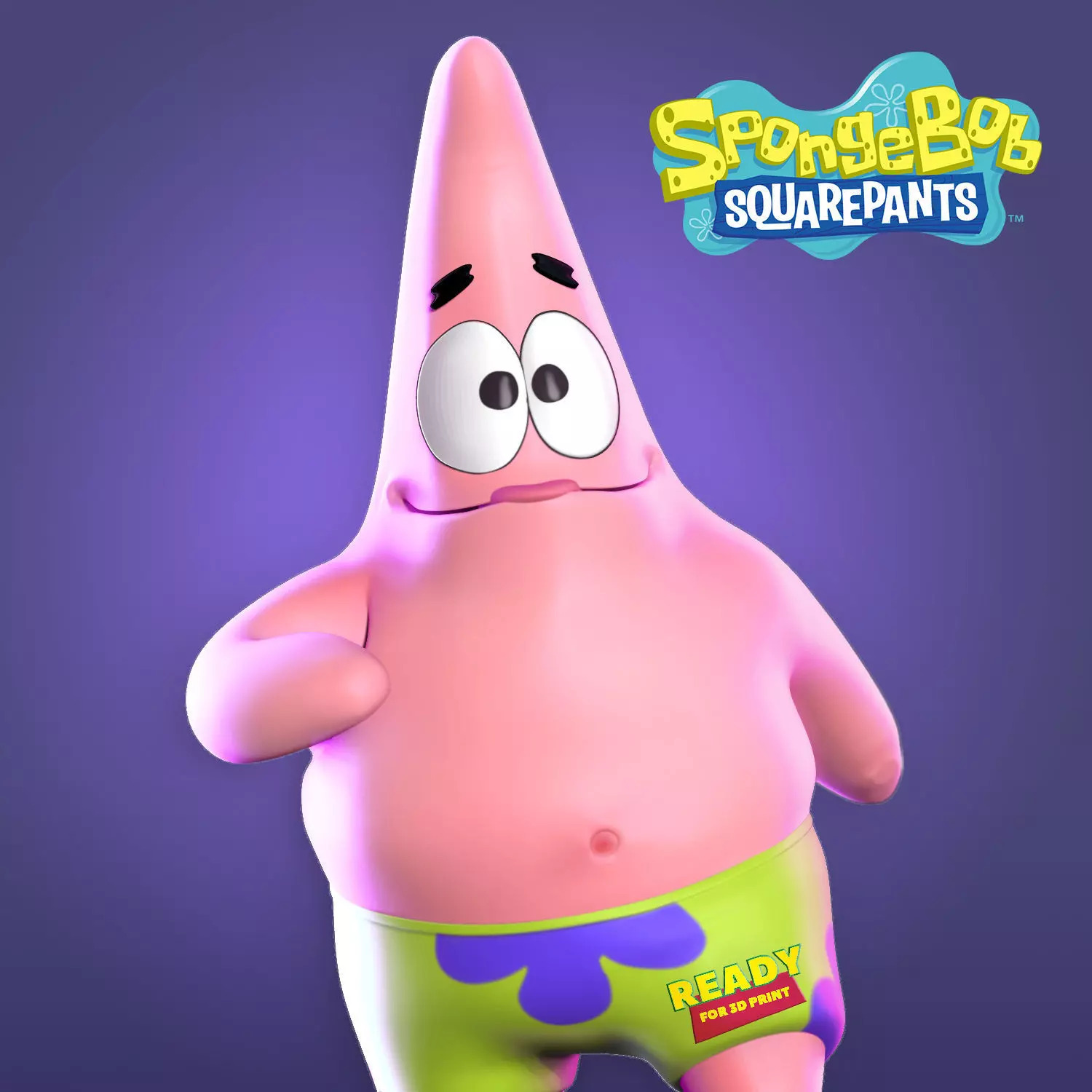 Patrick Star - SpongeBob SquarePants Fanart 3D print model_0