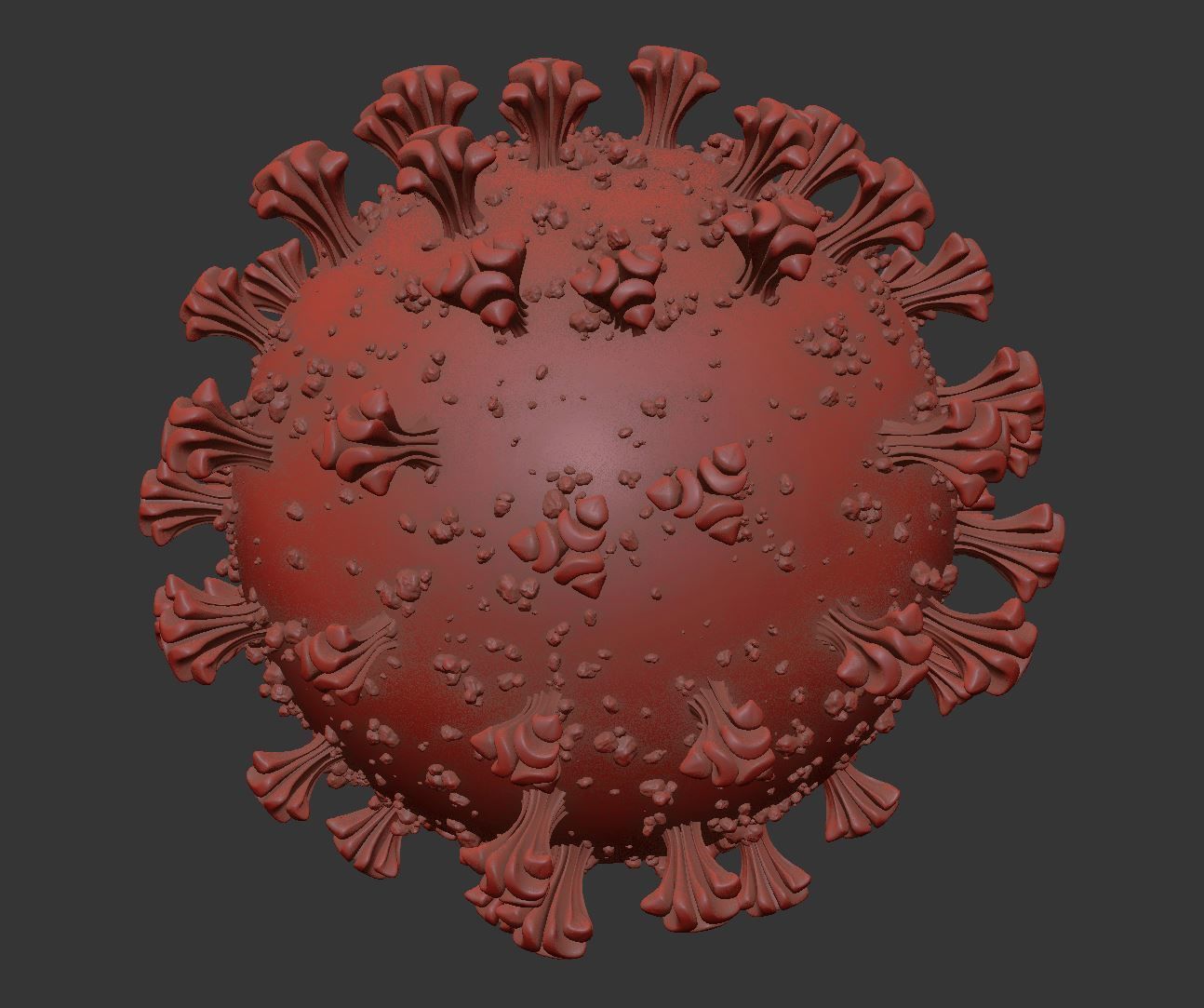 Corona Virus- COVID-19 3D model_4