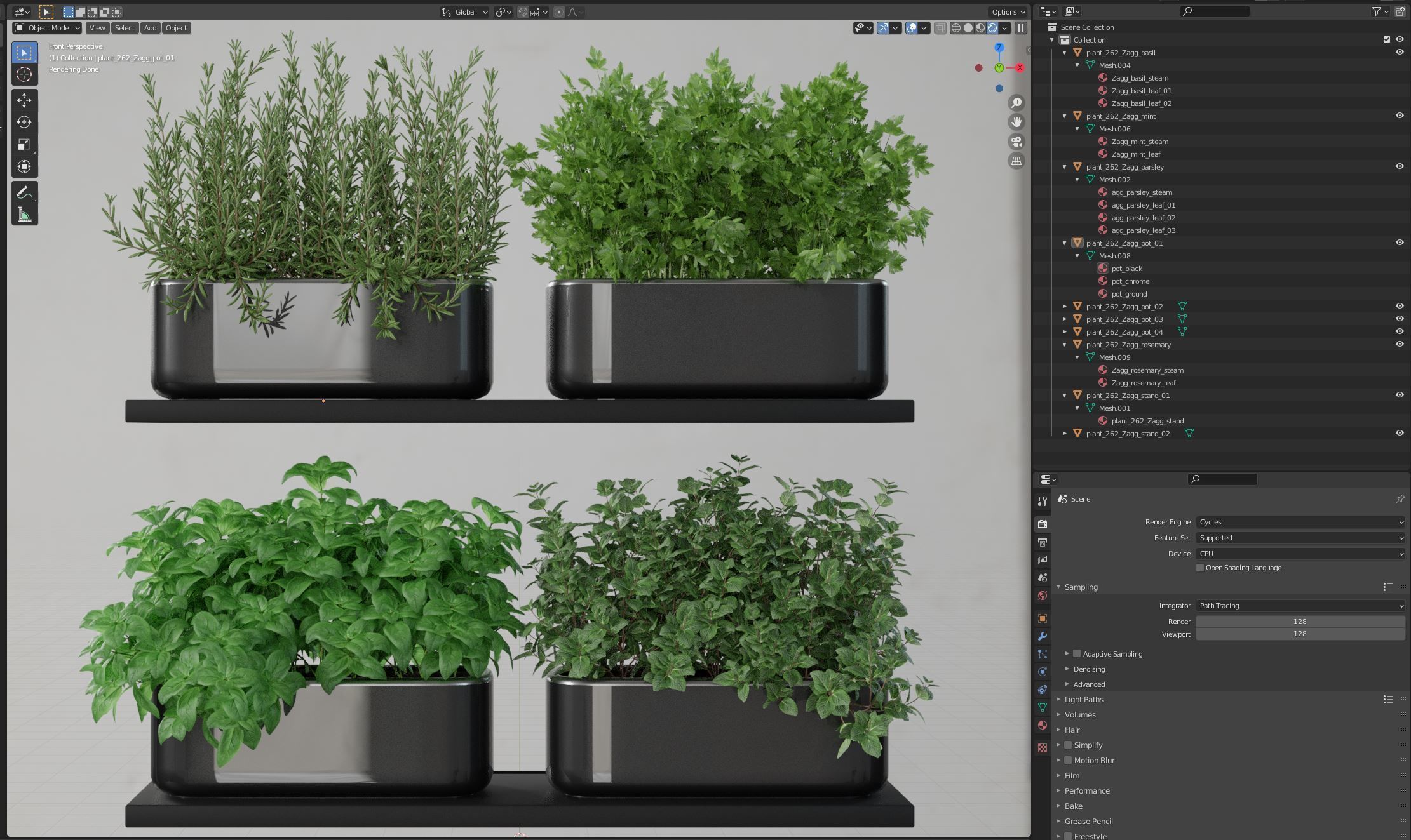 Plants collection 262 3D model_3