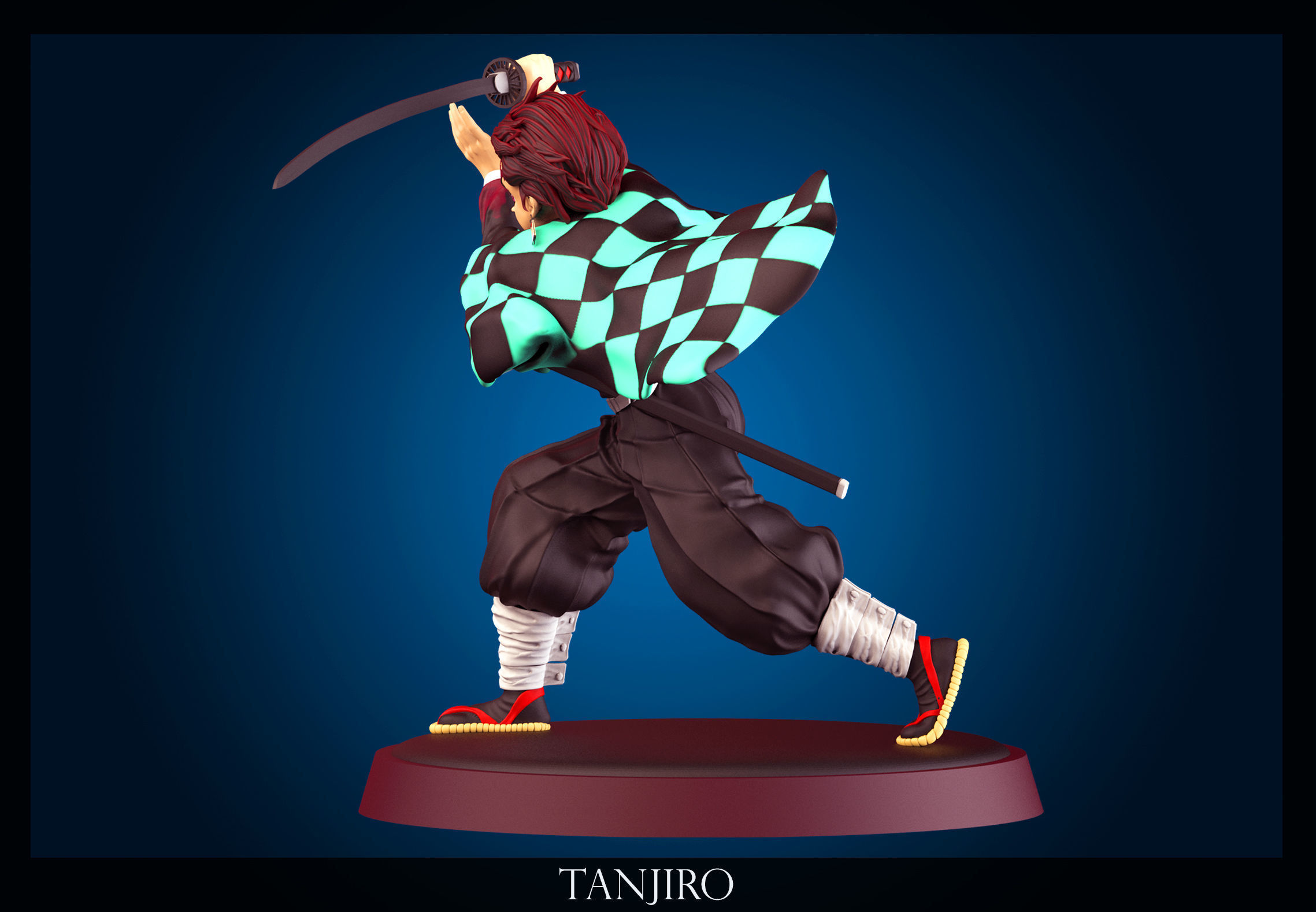 Tanjiro figurine of character tanro 3D print model_2