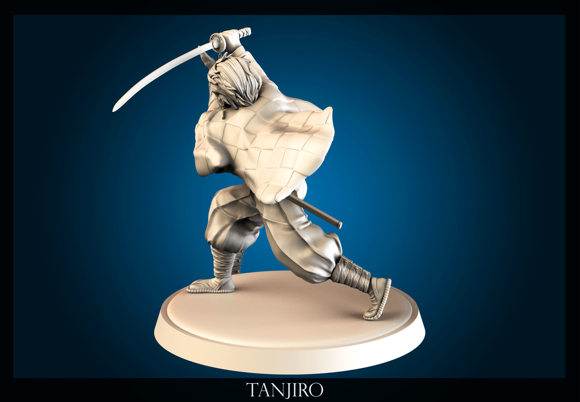 Tanjiro figurine of character tanro 3D print model_3