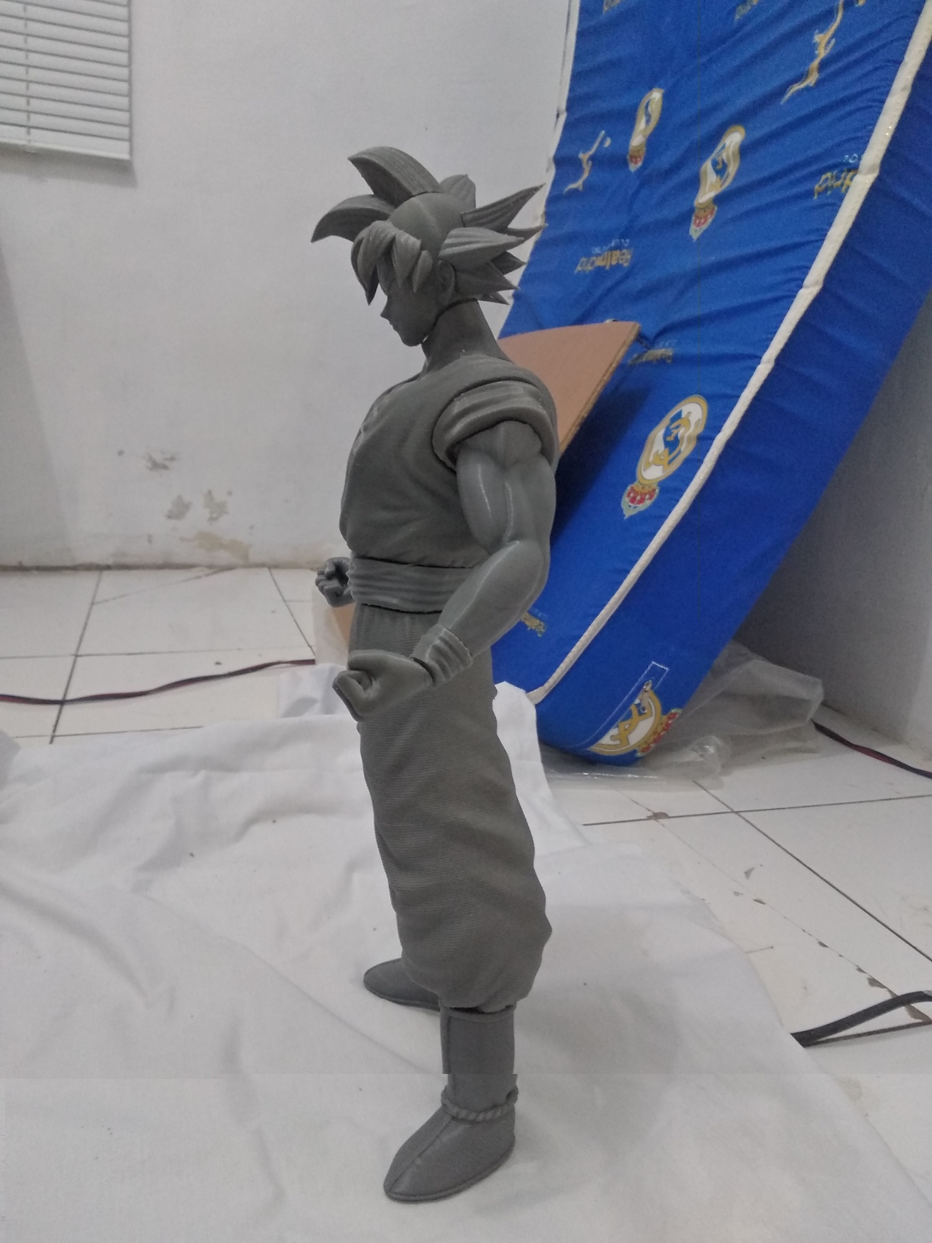 Son Goku Dragonball fan-art statue 3dprint 3D print model_9
