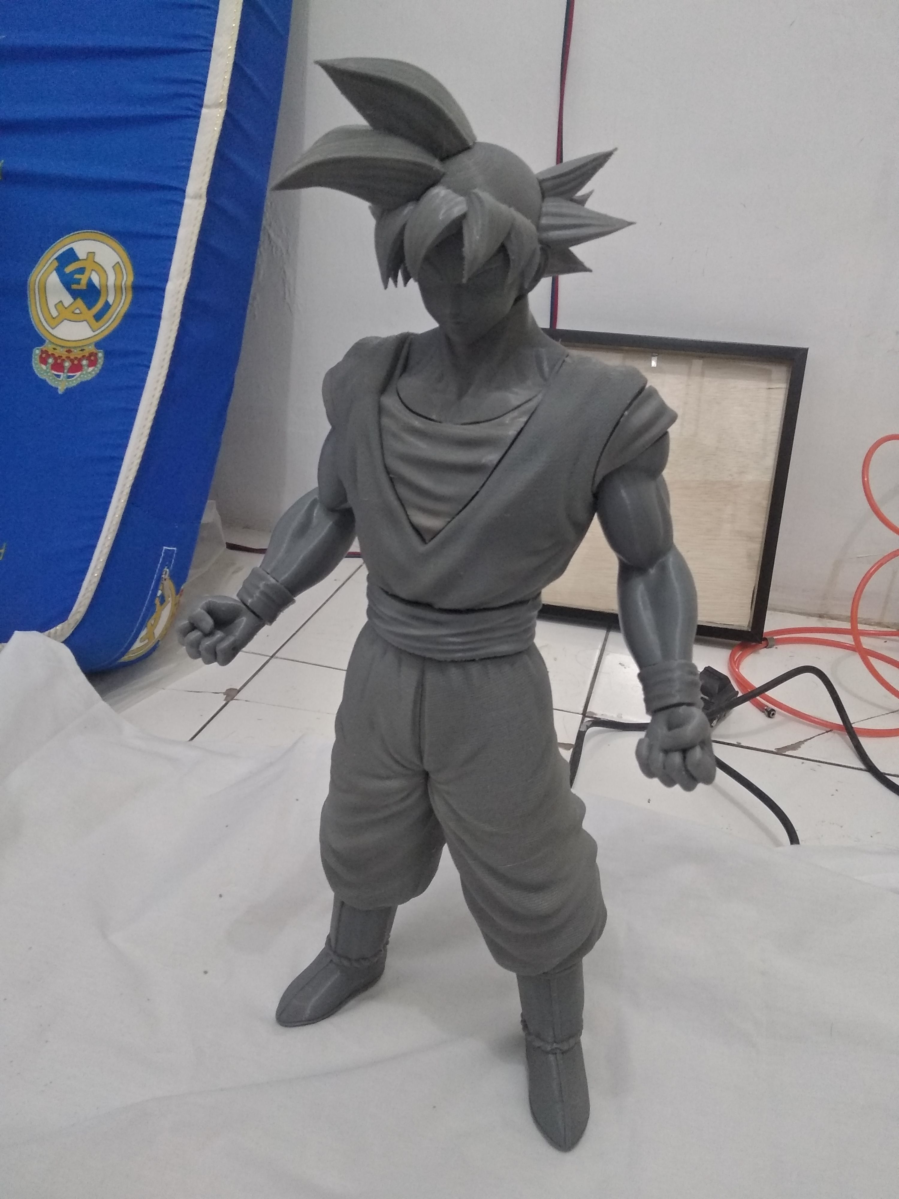 Son Goku Dragonball fan-art statue 3dprint 3D print model_3