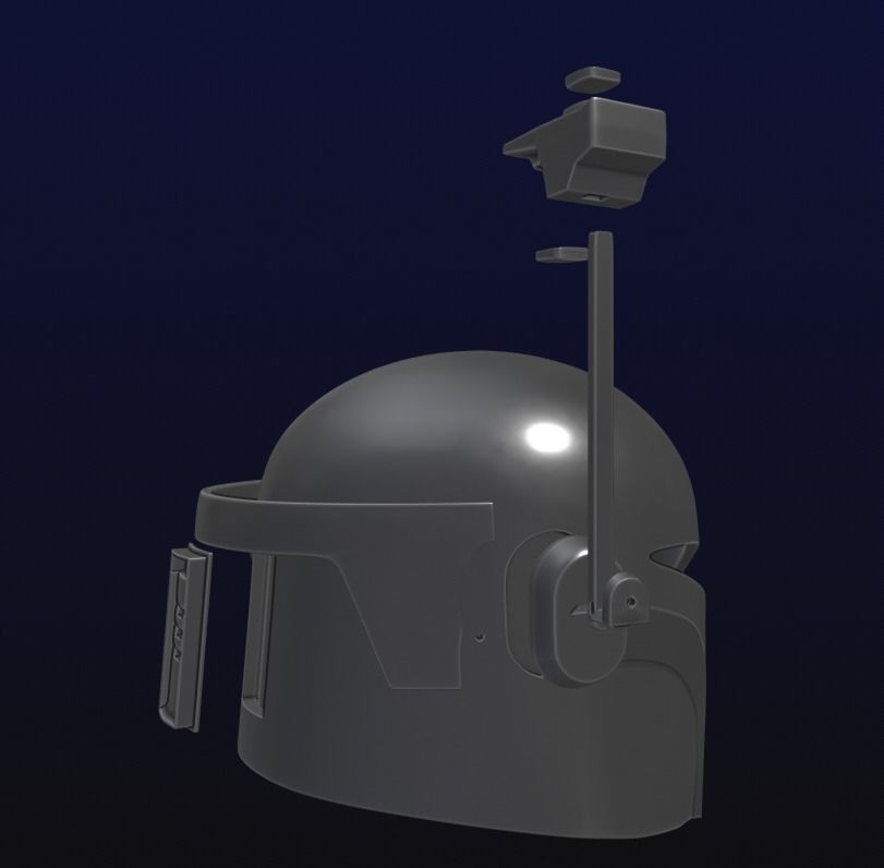 Sabine Wren toon ashoka Helmet with Range finder 3D print model_9