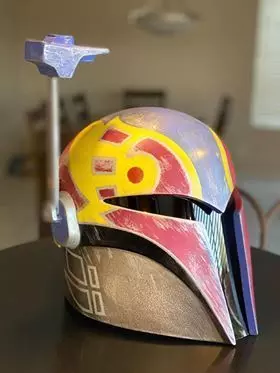 Sabine Wren toon ashoka Helmet with Range finder 3D print model_0