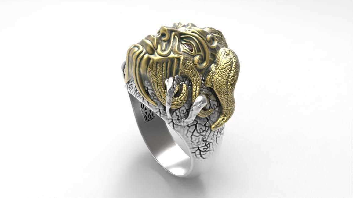 man rings 3D print model_7