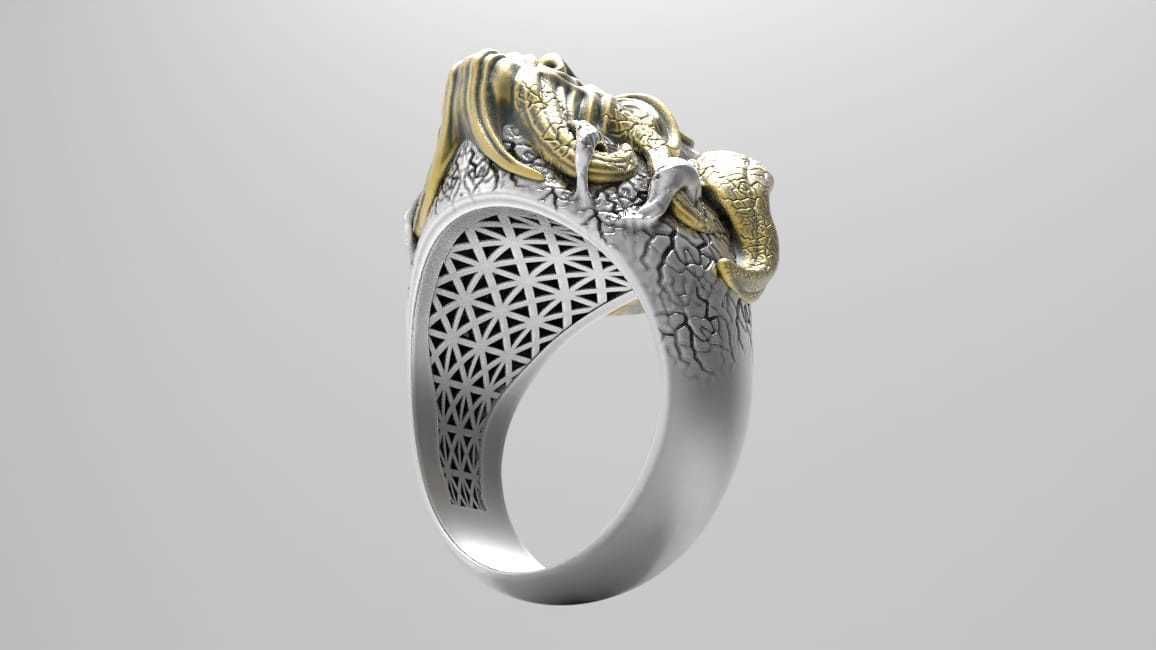 man rings 3D print model_5