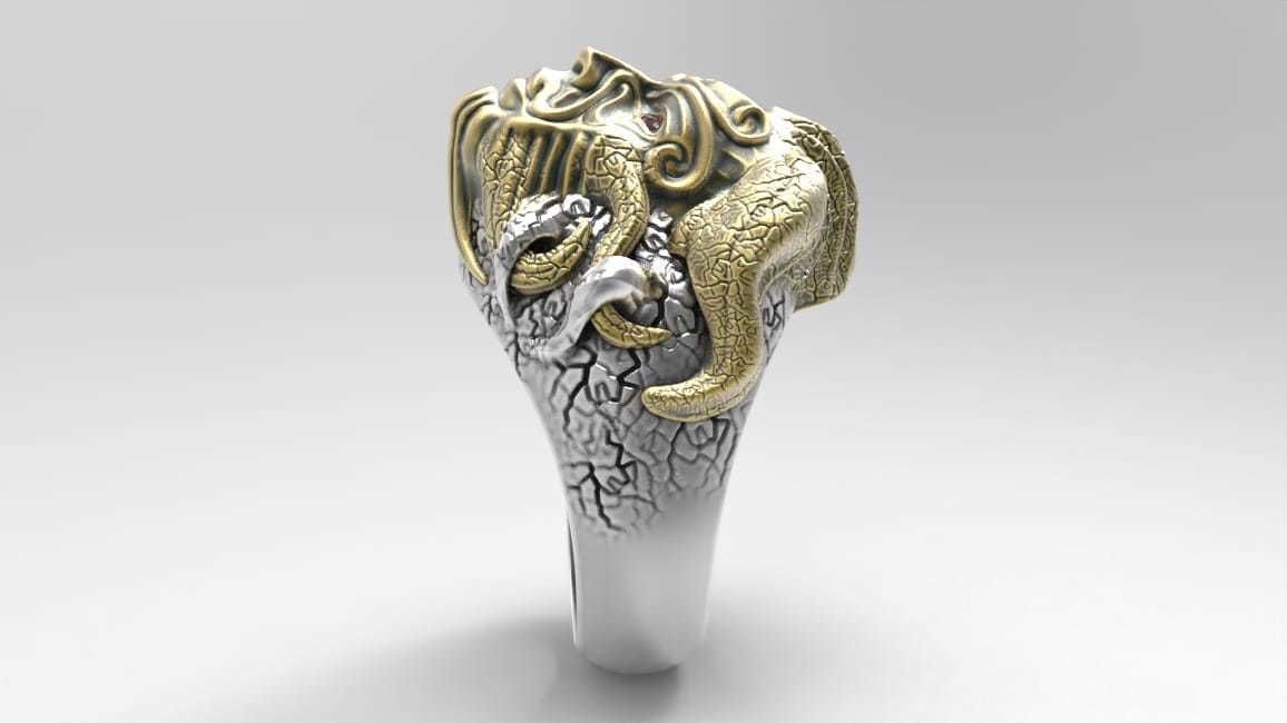 man rings 3D print model_8
