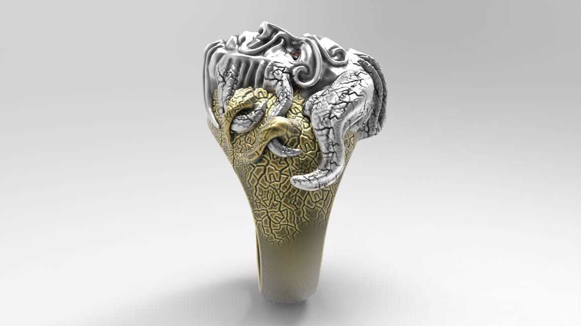 man rings 3D print model_2