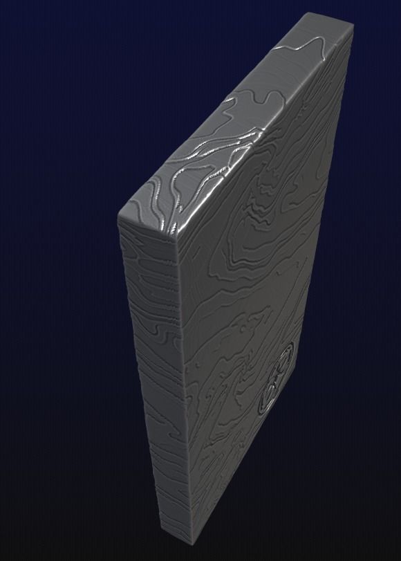 Beskar Ingot with 360 texture 3D print model_8