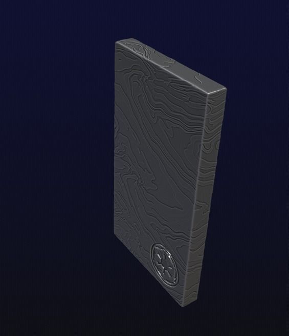 Beskar Ingot with 360 texture 3D print model_6