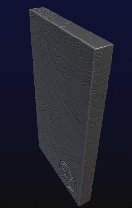 Beskar Ingot with 360 texture 3D print model_9