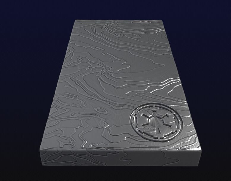 Beskar Ingot with 360 texture 3D print model_1